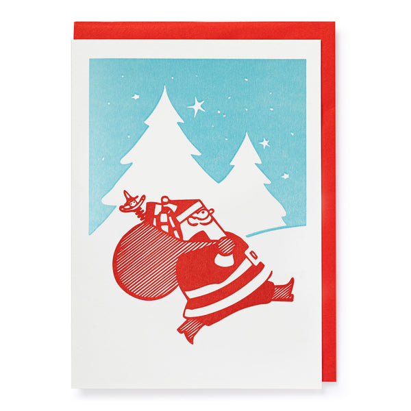 Archivist Christmas Santa - Pack Of 5 Cards