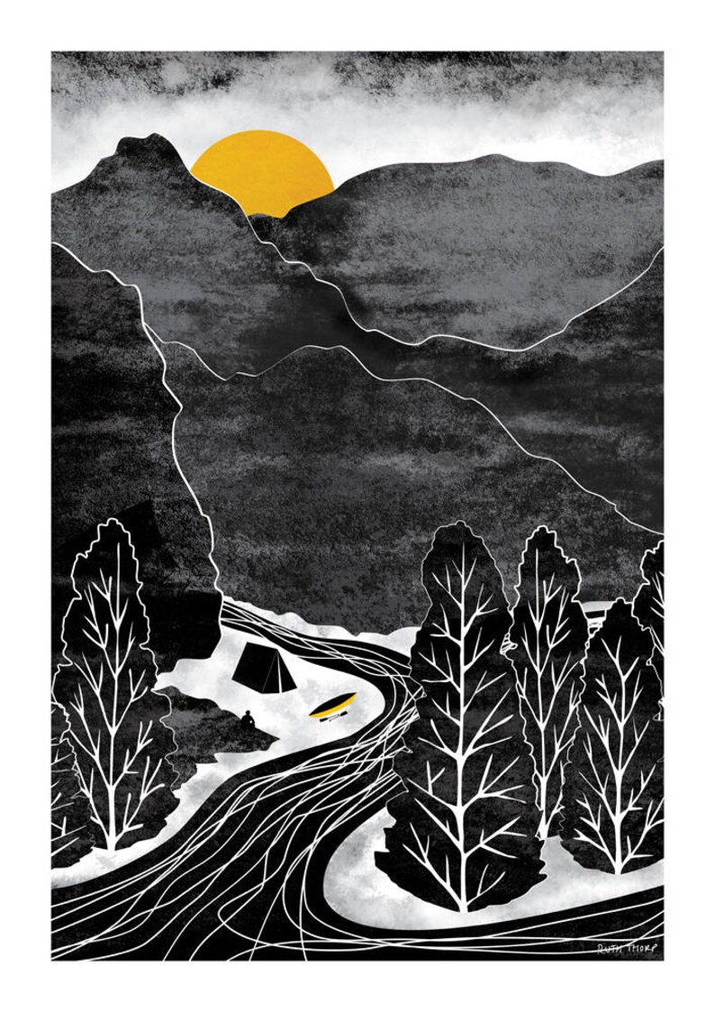 Ruth Thorp Studio A4 River Adventure Art Print