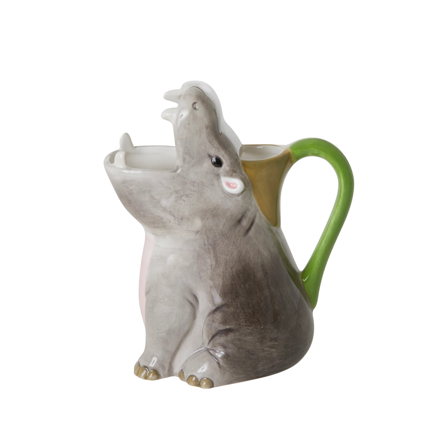rice Hippo Ceramic Jug