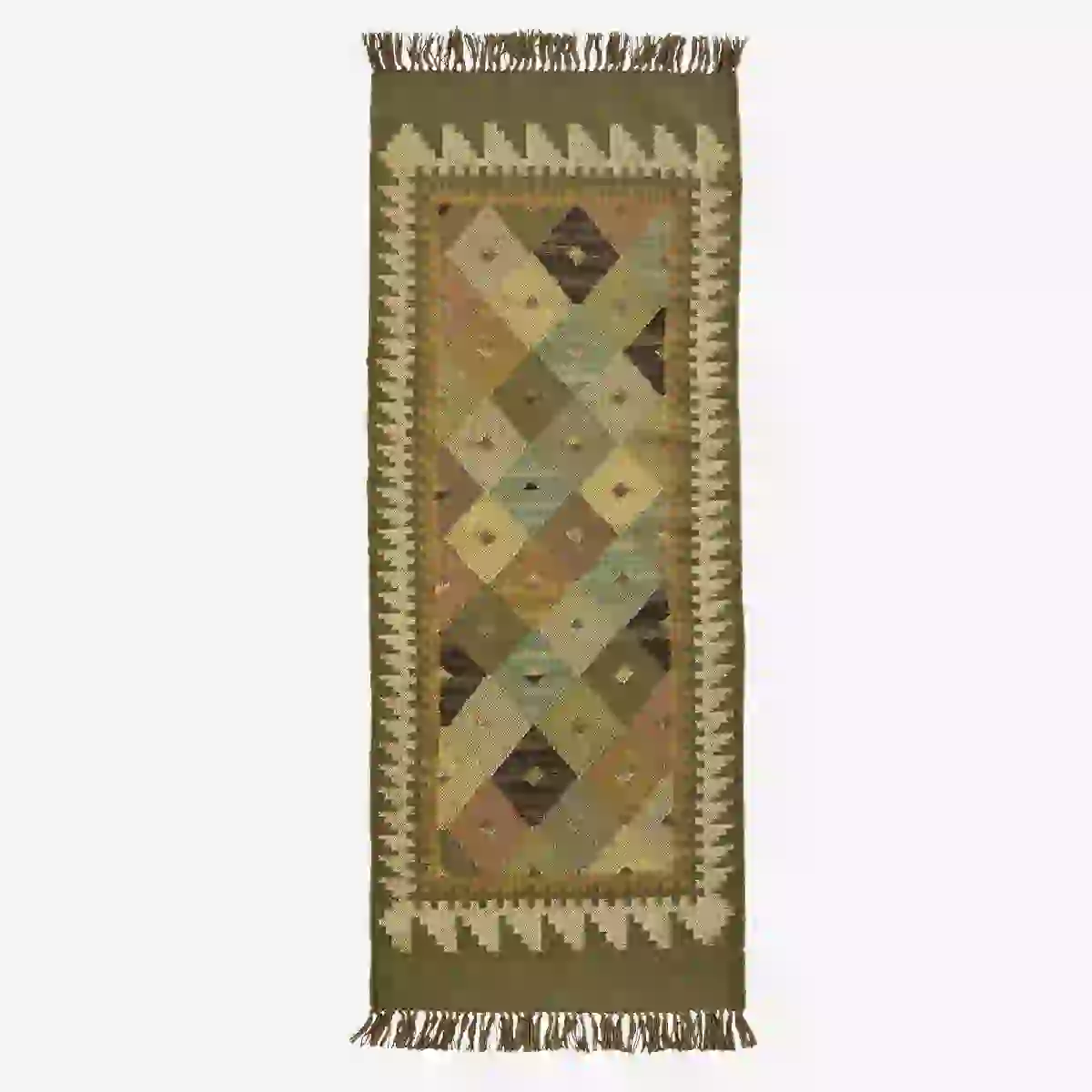 Runner Kelim wool carpet 70x190cm