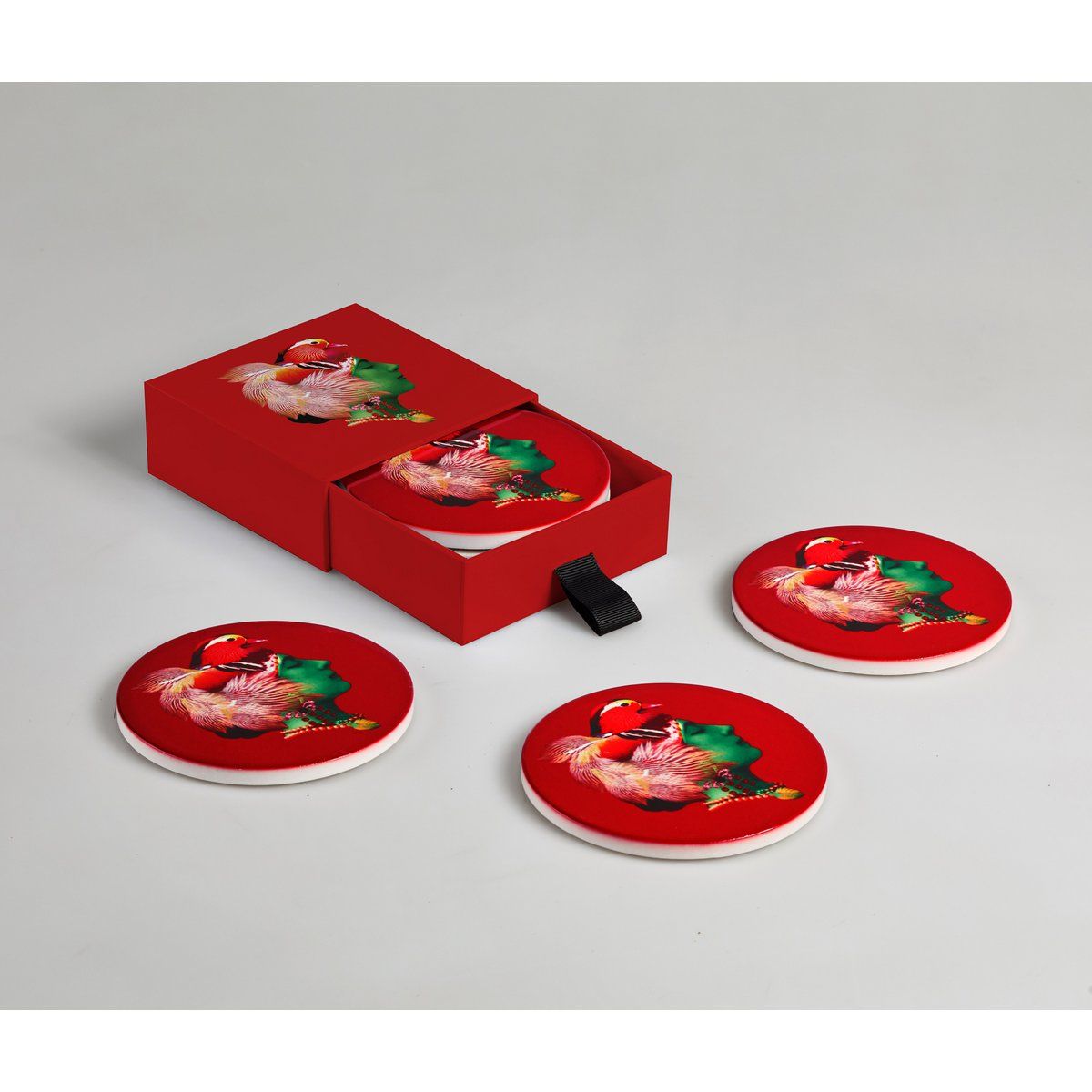 Gangzai Fantasy Coasters + Gift Box Red Duck
