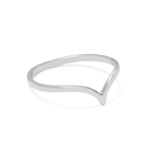 Julia Davey Chevron Silver Ring By Weathered Penny