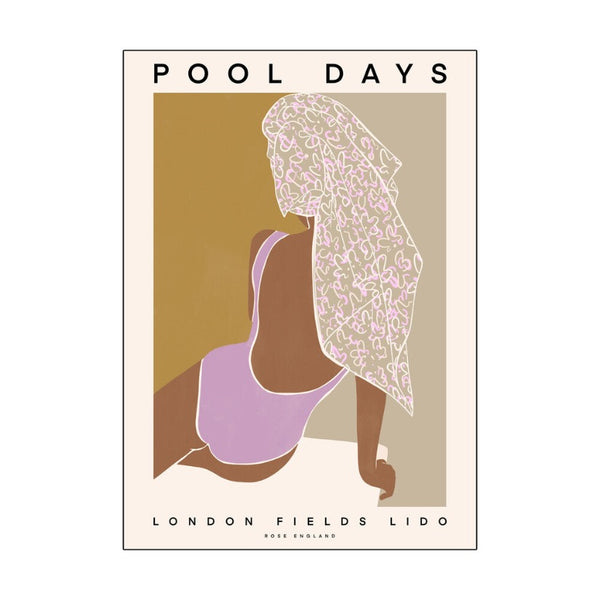 Pool Days A3 Print