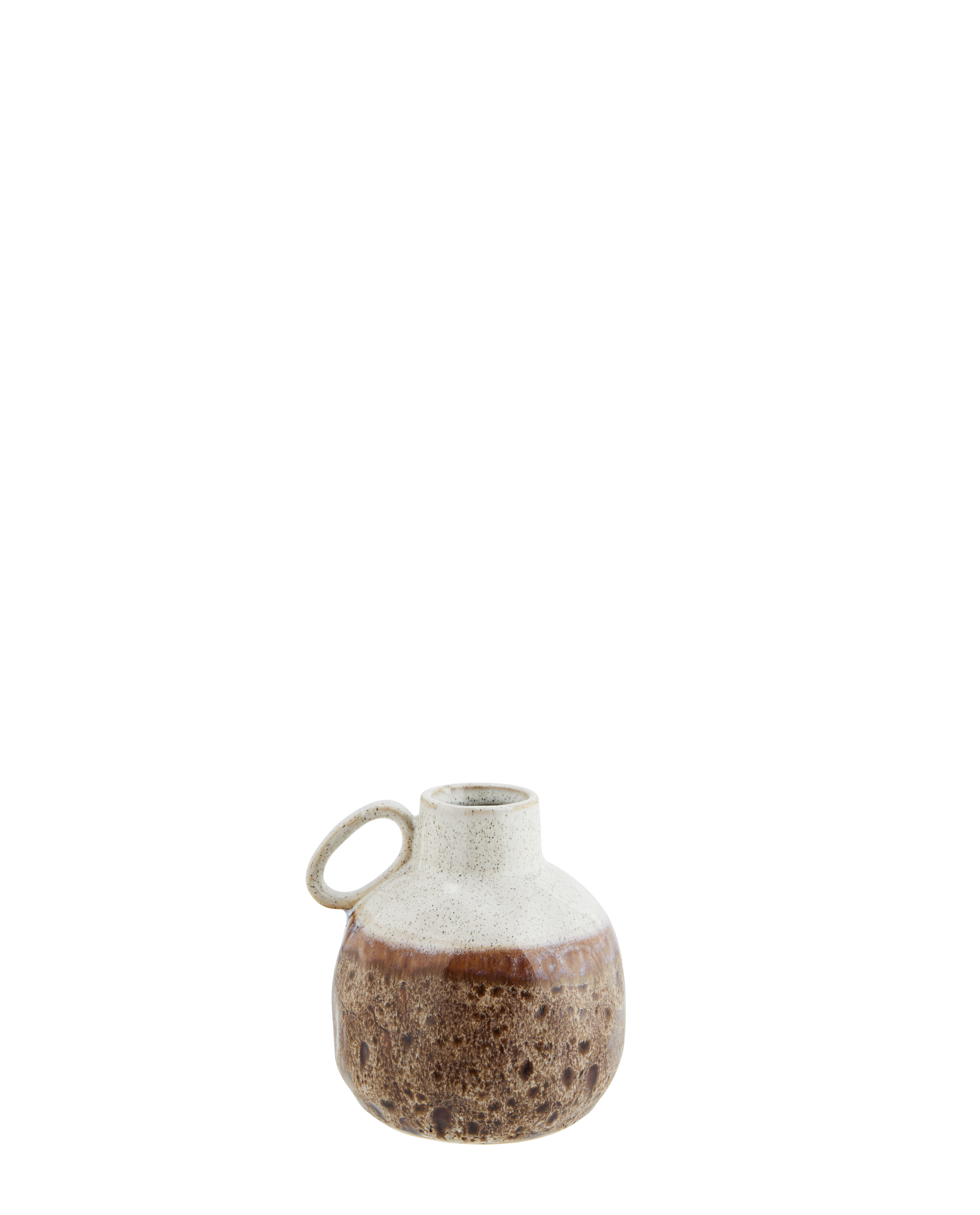 Madam Stoltz Stoneware Vase with Handle