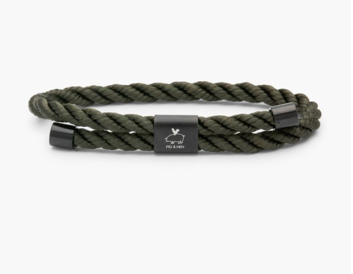 Army | Black Little Lewis Twist Bracelet