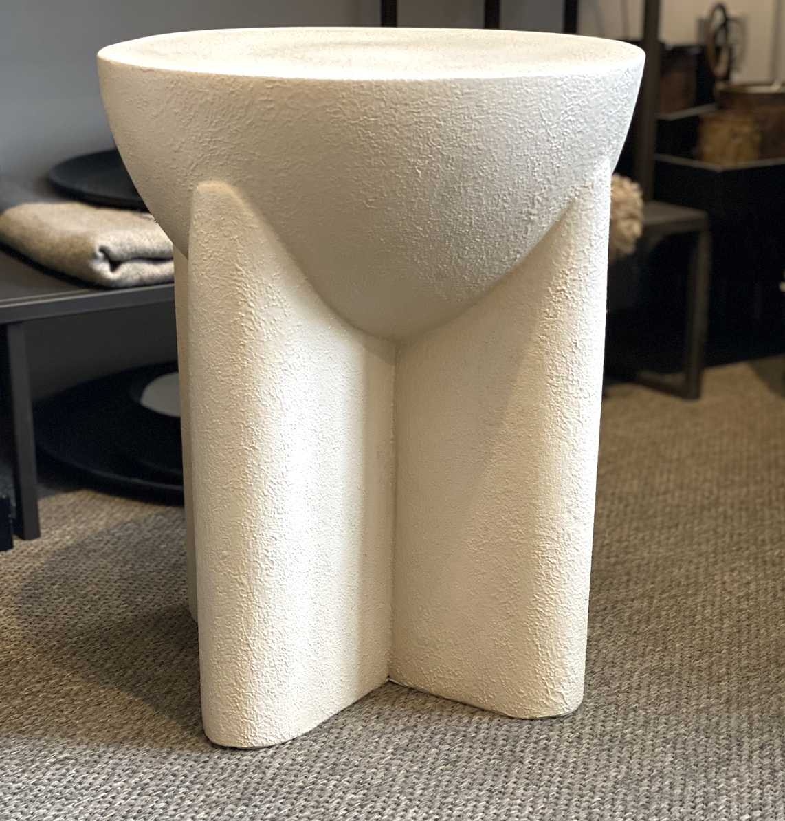 BEIGE ECO MIX SIDE TABLE