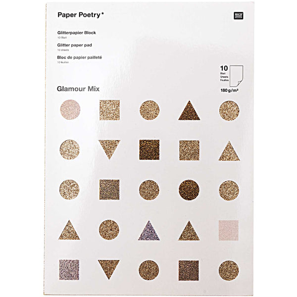 Rico Design Glitter Glamour Paper Pad