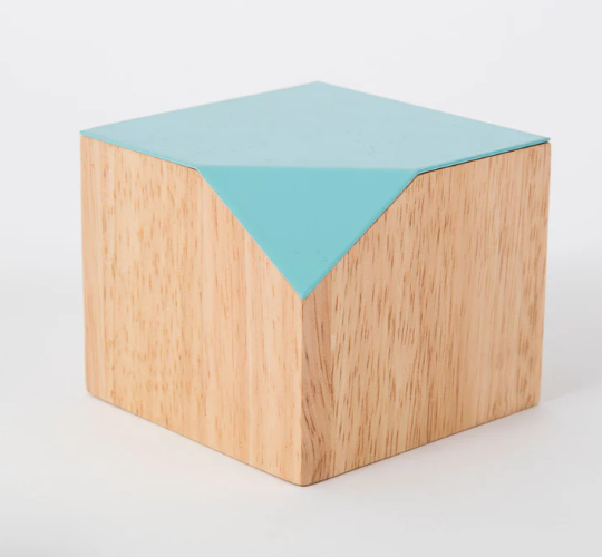 Block Design Cut-Away Storage Box