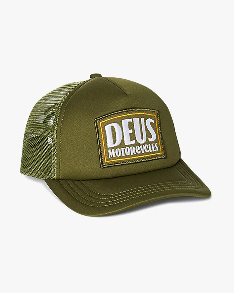 Ex Machina Crimson Trucker Cap - Olive