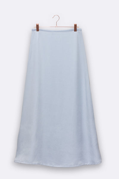 LOVE kidswear Livia Skirt In Silvery Blue Tencel For Women