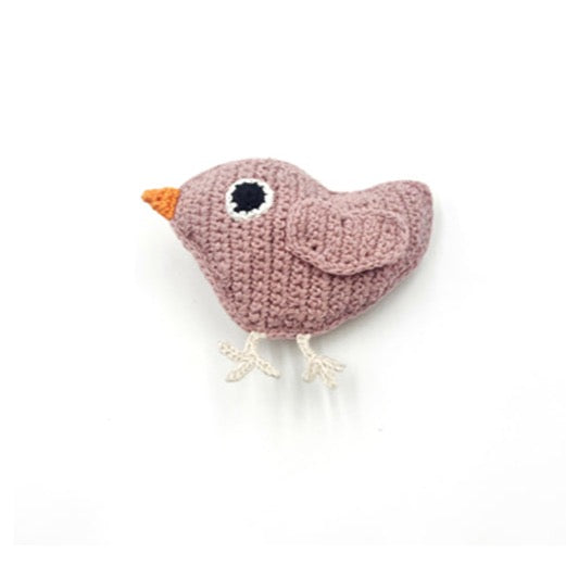 Little Bird Rattle - Dusky Pink By