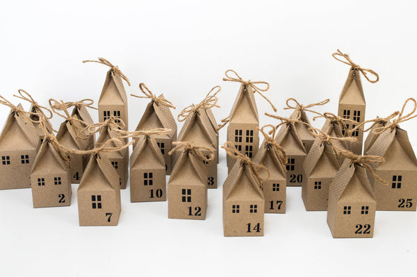 Diy Advent Calendar Houses Kit