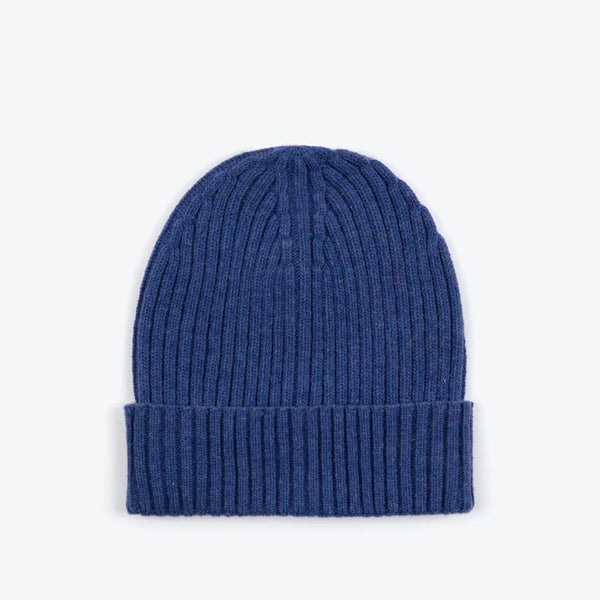 Wool Beanie - Blue Marl