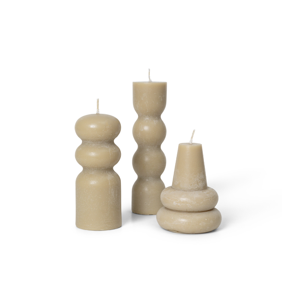 Set of 3 Sand Torno Candles