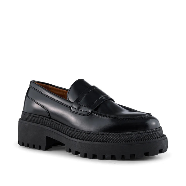 Shoe The Bear Iona Saddle Shoes Loafer Black Leather