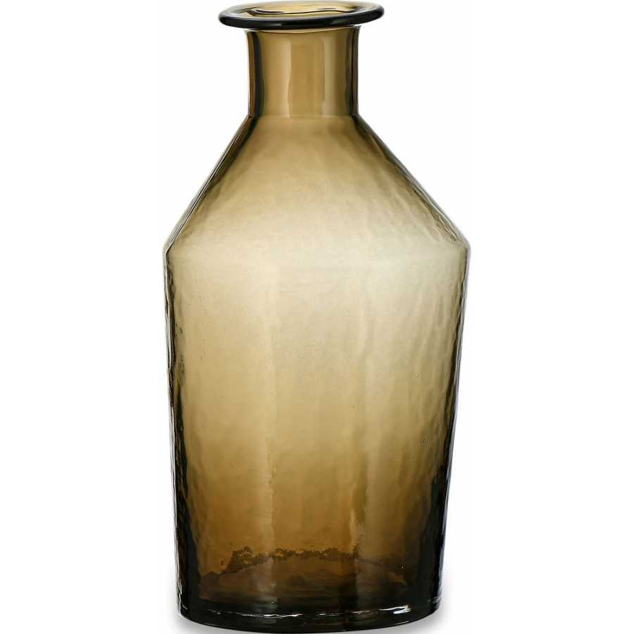 Nkuku Medium Coffee Brown Glass Zaani Vase