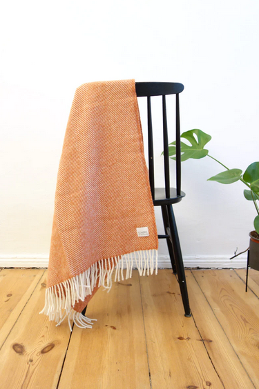  Coudre Berlin  Wool blanket, Herringbone, Terracotta