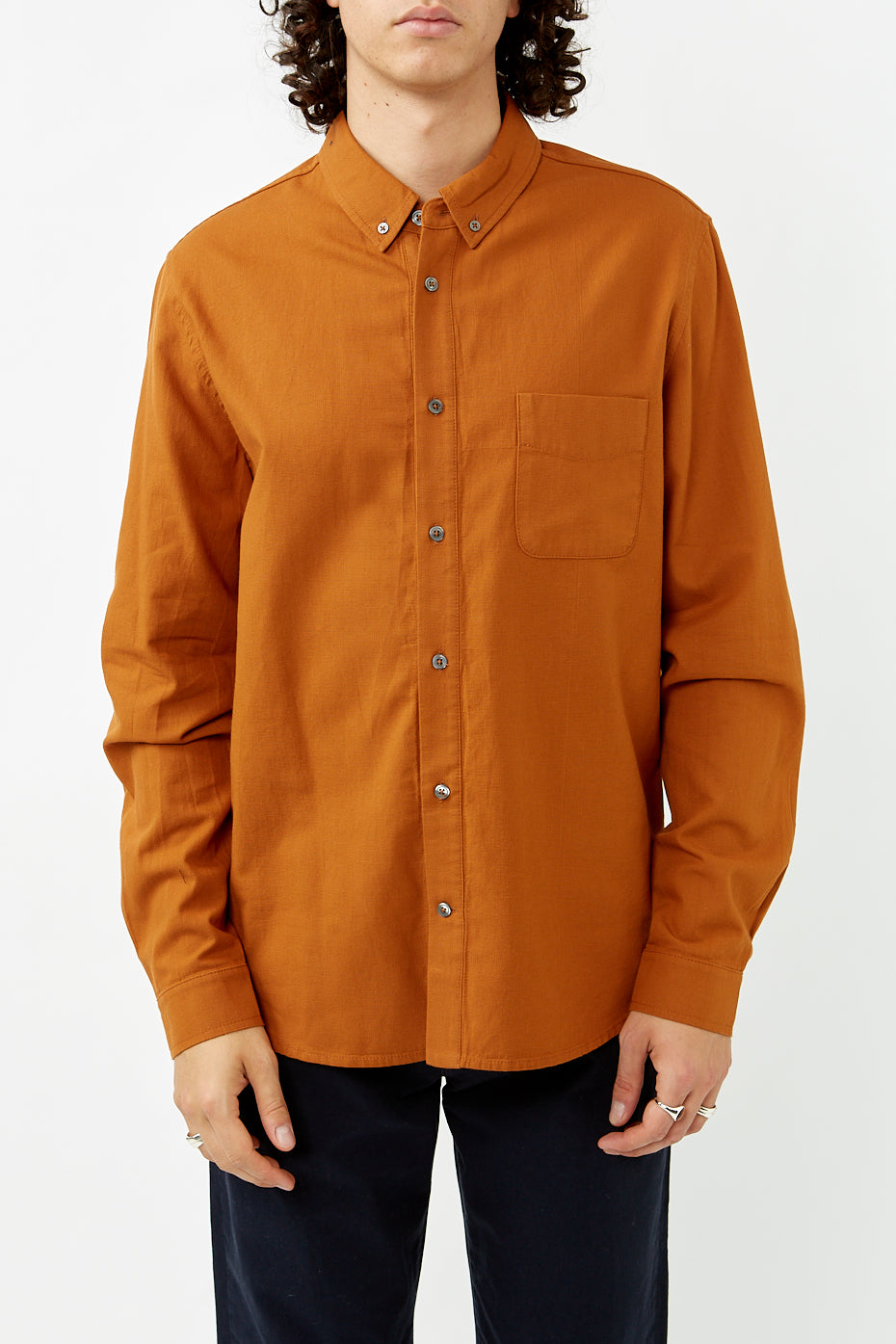 Dobby Cognac Ken Shirt