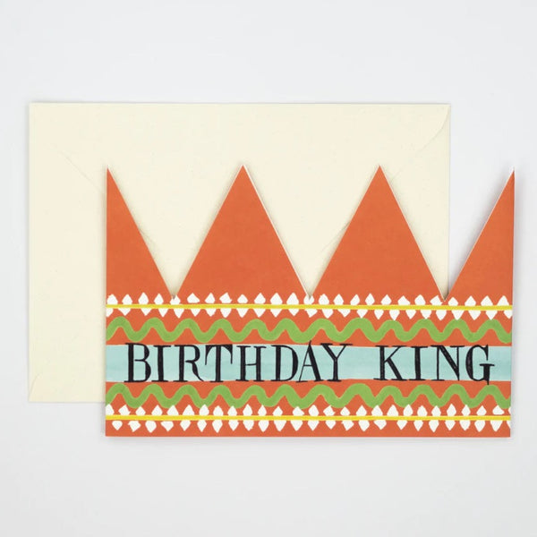 Julia Davey Birthday King Crown Card By Hadley Paper Goods
