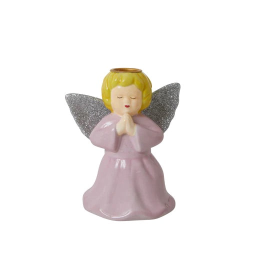 Rice by Rice Pink Angel Candle Holder