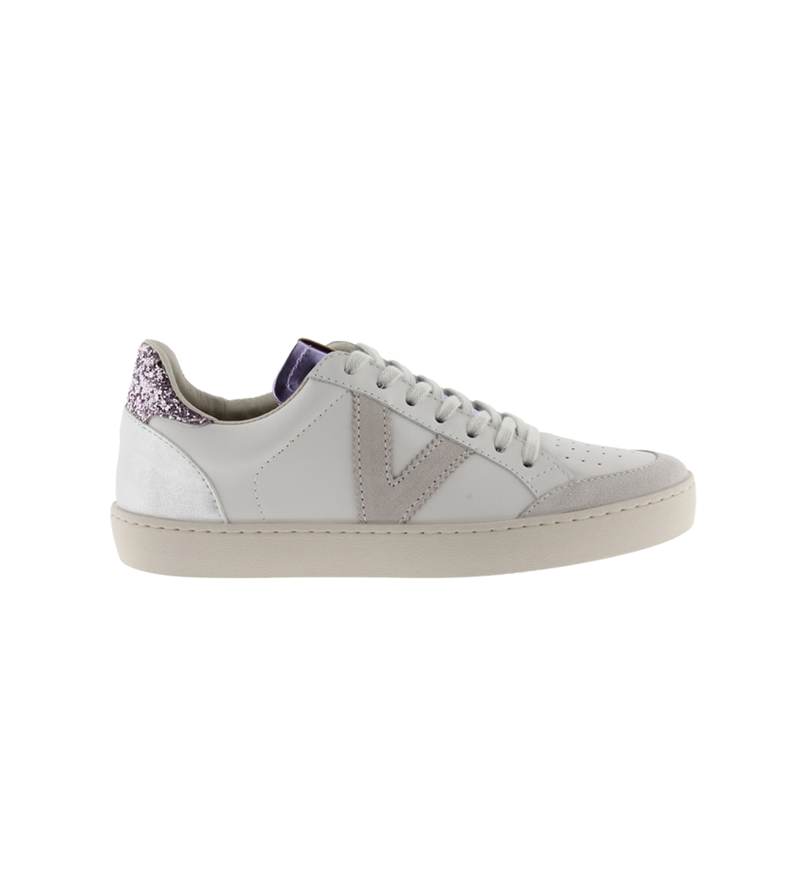 Lilac Madrid Metallic Trainer Shoes