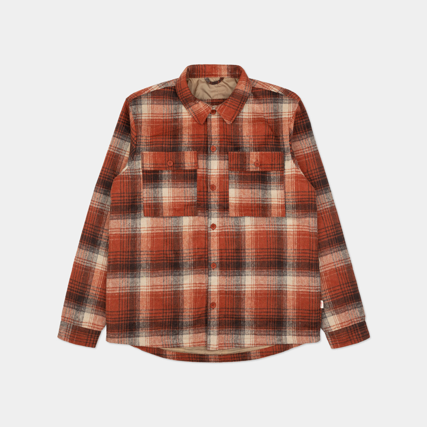 Orange Lined Overshirt