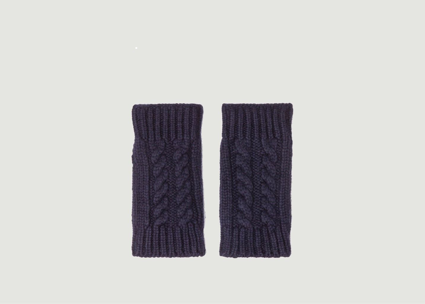 Gama Cashmere Twisted Mittens