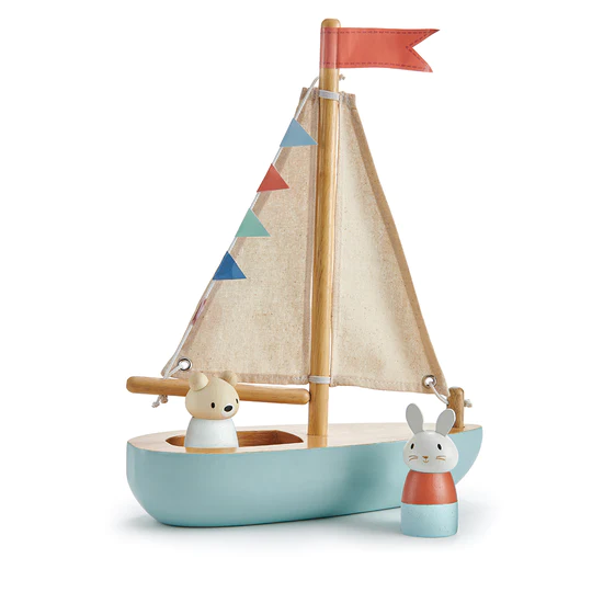 Wooden Sailaway Boat Toy