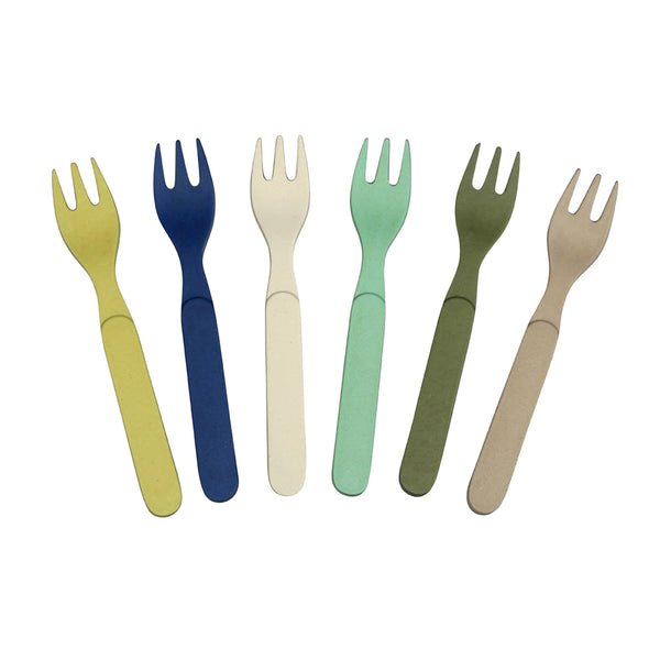Zuperzozial Forkful Of Colour Set Of 6 Forks