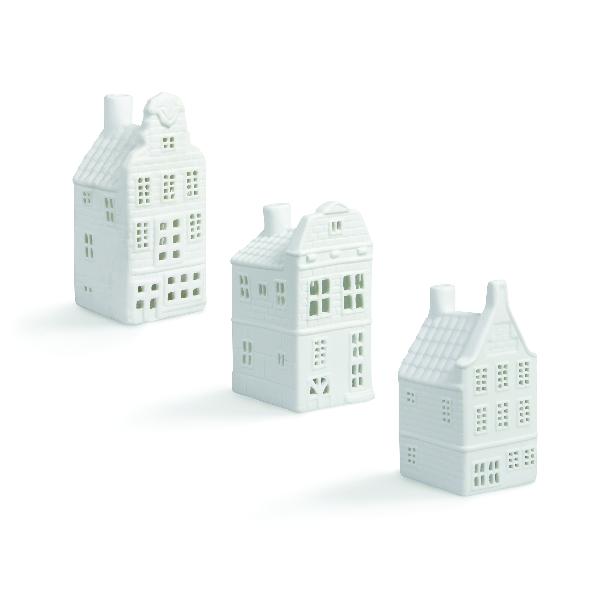 &klevering Set of 3 Tealight Canal Houses #2
