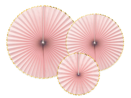 Partydeco Decorative Rosettes Yummy, Light Pink