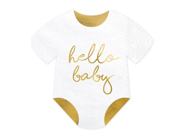 Napkins Baby Romper - Hello Baby