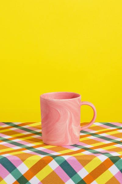 - Large Mug - Marbled Milkshake Pink