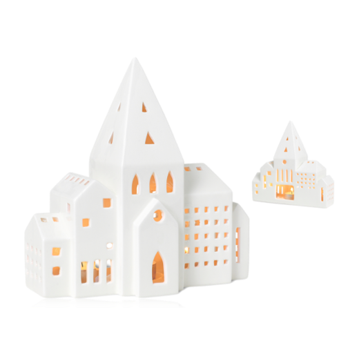 Kähler Urbania Lighthouse City White Ceramic