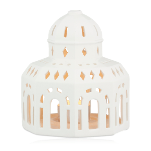 Kähler Urbania Lighthouse Glass Hall White Ceramic