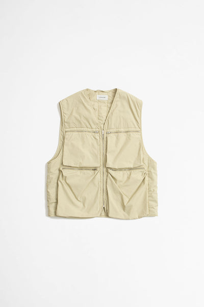 Padded Zip-up Gilet Overcast Grey