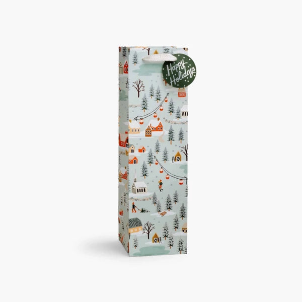 Holiday Village Wine Gift Bag By Rifle Paper