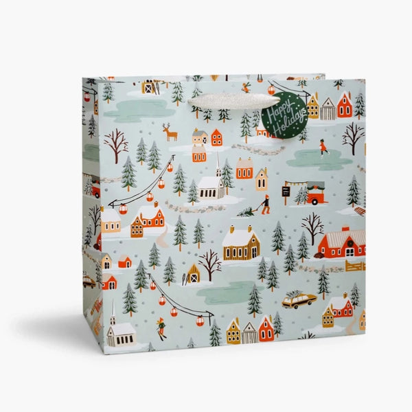 Holiday Village Large Gift Bag By Rifle Paper