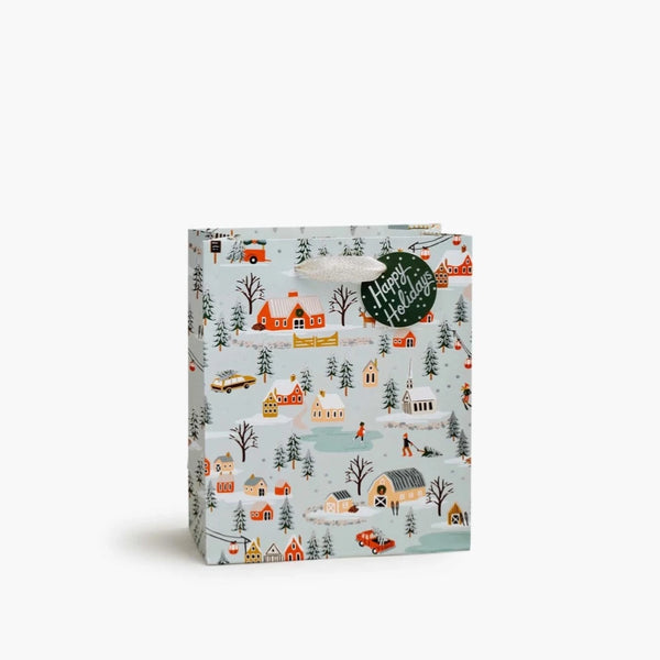 Holiday Village Medium Gift Bag By Rifle Paper