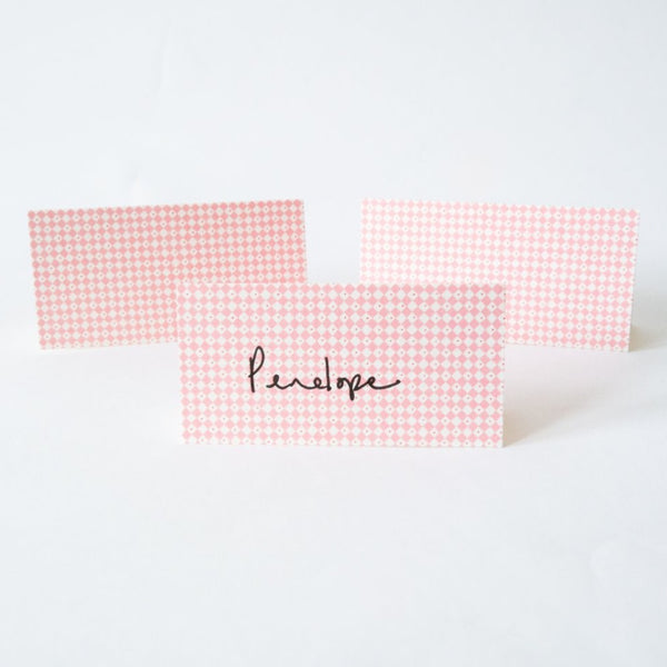 Mini Diamond Place Cards By Heather Evelyn