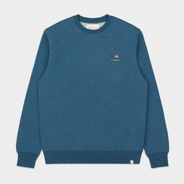 Revolution | 2732 Pac Crewneck | Dusty Blue