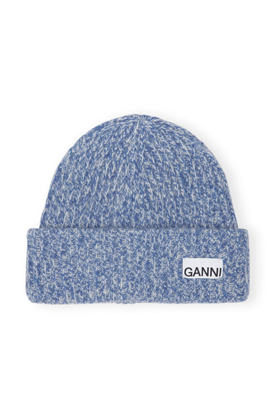 Blue Wool Beanie