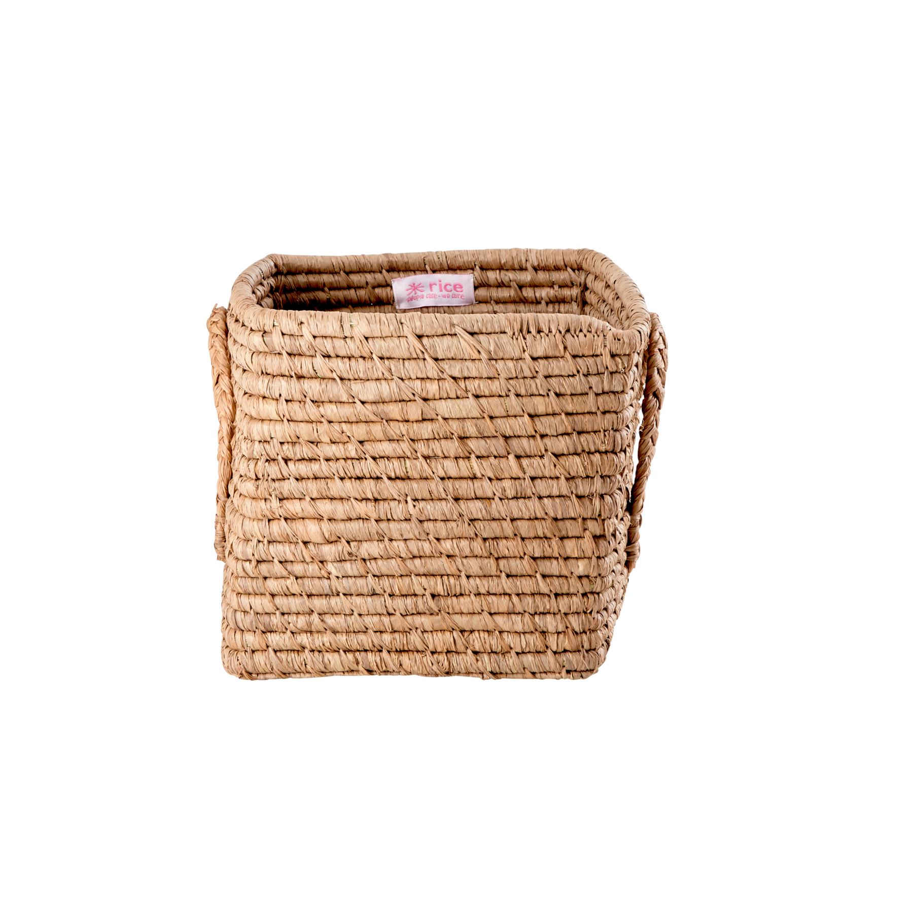 Square Raffia Basket - Tea