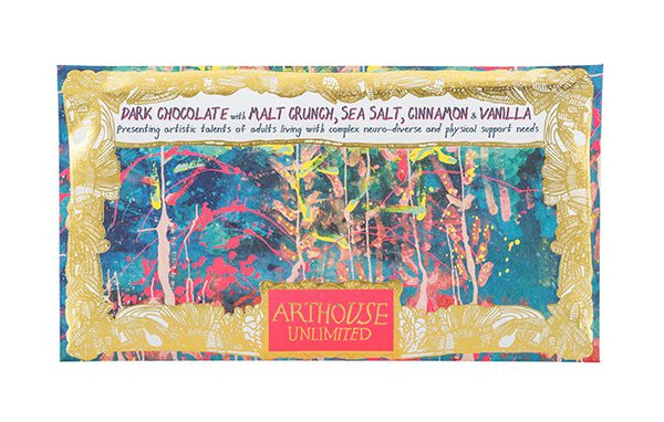 Arthouse Underwater Dark Chocolate With Malt Crunch Sea Salt Cinnamon & Vanilla