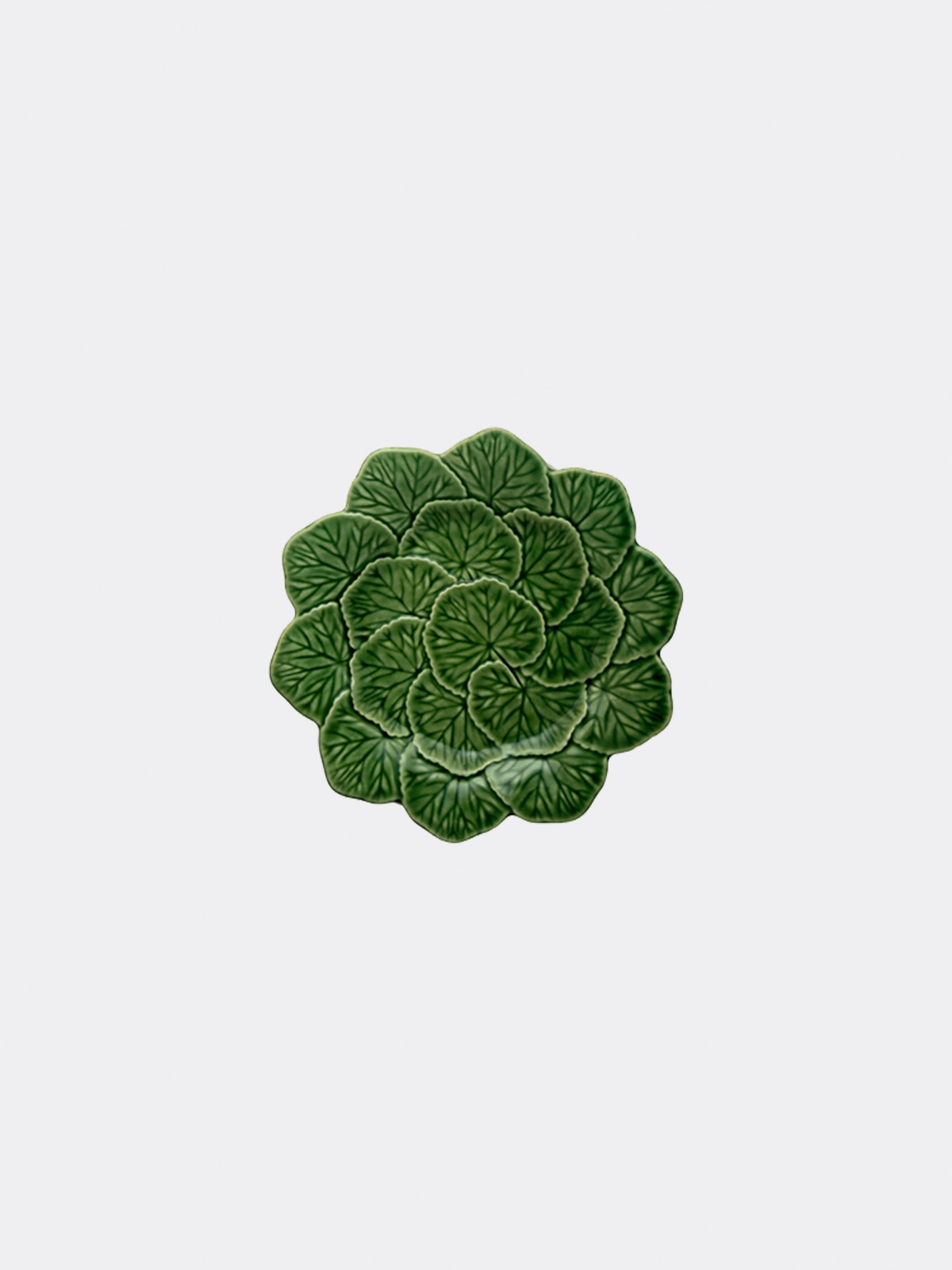 Bordallo Pinheiro Exotic Green Geranium Leafs Small Fruit Plate