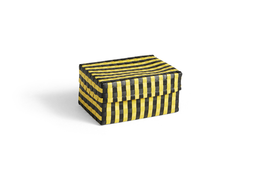 Maxim Stripe Box HAY- Yellow small