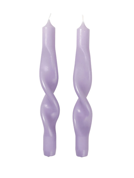 Broste Copenhagen Twisted Candle Orchid Light Purple