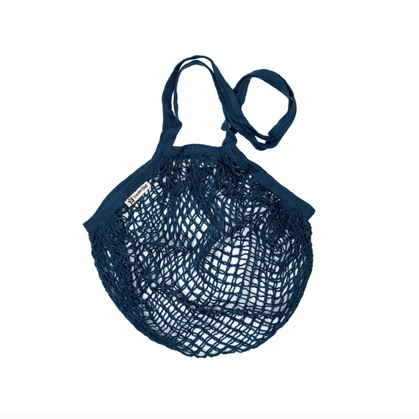 Turtle Bags Petrol Long Organic Handled String Bag