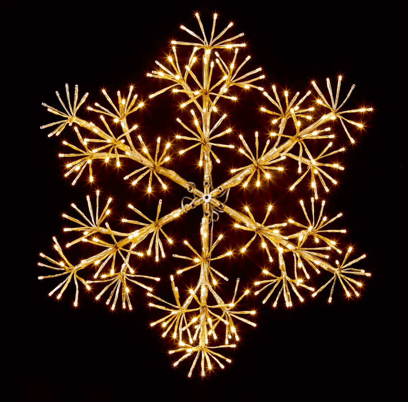 60cm Gold Snowflake LED
