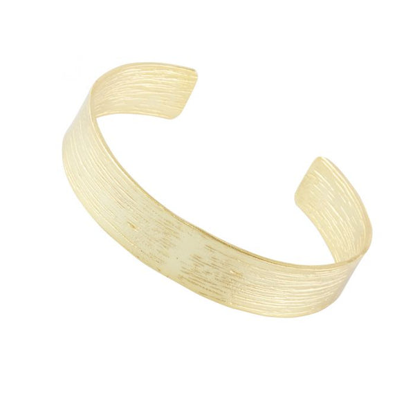 Gold Classic Brushed Bangle